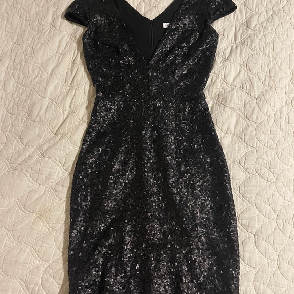 Black Sequin Dress - Picture 3 of 4